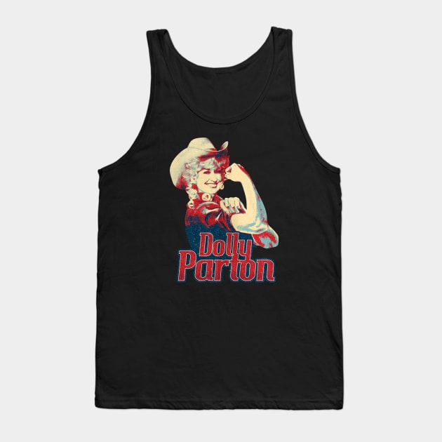 We can Do it! Retro Dolly Parton Tank Top by ownerkian